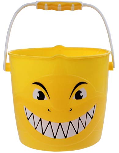 Bucket shark 14 x 14.5 cm yellow