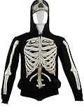 Extreme Concepts Boys' Hoodies Skeleton Cotton Zip Sweatshirt
