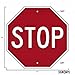 Stop Sign, 24 X 24 Road Stop Sign, Includes Holes, 3M Engineer Grade Prismatic Reflective.063 Aluminum, Made in USA
