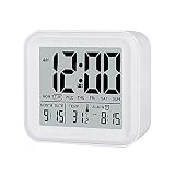 DreamSky Digital Alarm Clock With 3 Set Alarms And Nightlight , Day/Date / Indoor Temperature Disaply , Hustle Free Battery Operated Clocks