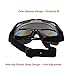 CarBoss Motorcycle Goggles Anti-Fog/UV Eye Protection Fitover Glasses Goggle Military Combat Eyewear Tactical Goggles Outdoor Sunglasses for Motocross Cycling, Skiing (Colorful Len)