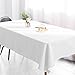 Wimaha White Rectangular Tablecloth for Rectangle Table, 100% Polyester, Machine Washable Fast Dry, Ideal for Kitchen Party Picnic Wedding Holiday, 52 x 70