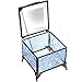 J Devlin - Blue Stained Glass Box Decorative Keepsake Jewelry Display - Box 837
