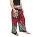 Lannaclothesdesign Women's Thai Fisherman Pants Yoga Trousers Wide Legs Pants