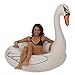 Kangaroo Jumbo 4-Foot x 4-Foot White Swan Inflatable Raft and Pool Float
