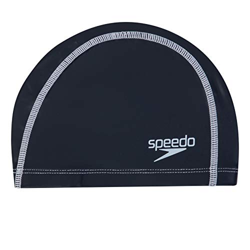Speedo Unisex-Youth Pace Swimming Cap | Kids Swim | Dry Hair, Speedo Navy, One Size