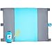 Large Beach Picnic and Camping Blanket: Parachute Nylon Water Resistant Sand Proof Mat Throw Blankets with Compression Travel Pouch and Anchor Stakes
