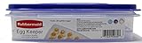 Rubbermaid Egg Keeper Food Storage Container with Purple Lid