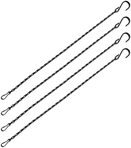 HAZOULEN Hanging Chains with Hooks, 35-Inch, 4 Pack, Long Metal Chains for Hanging Bird Feeders, Planters, Plant Baskets, Lights, Lanterns and Ornaments