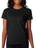 Gildan Ultra Cotton Ladies 6 oz. T-Shirt, Medium, BLACK
