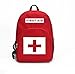 E-FAK Red Backpack for First Aid Kits Pack Emergency Treatment or Hiking, Backpacking, Camping, Travel, Car & Cycling. (RED #1, Medium)