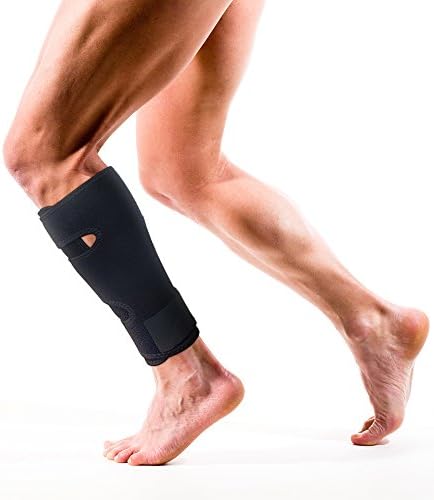 Best Calf Compression Wrap and Shin Splint Support Sleeve. for Relief of Shin Splints, Soreness, Sprains, Strains, Swelling, Pulled Muscles and Running Recovery. Better Than Other Wraps and Sleeves