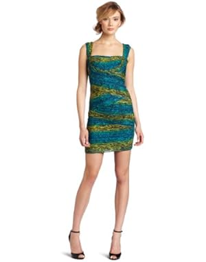 BCBGMAXAZRIA Women's Ivita Short Snake Print Cocktail Dress