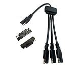 Solar Panel SAE Adapters Connector,Solar Chargers Combiner, 3 to 1 Extension Wire with Two SAE Polarity Reverse Adaptors for 12Volt Battery Solar Chargers,Solar Maintainer and Solar Charging Kits