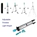 Mannequin Head Holder Tripod Stand, Beauty Star Adjustable Hairdressing Practice Training Cosmetology Mannequin Wig Head Stand Tripod Holder for Beauty Hair Salon with Carry Bag