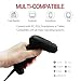 NYEAR 2D&1D&QR USB Barcode Scanner with Stand,Screen and Printed USB Barcode Scanner 2D Automatic Barcode Reader Handhold CMOS Image Barcode Scanner for Tablets,Computers POS, Cashier (2D Wired)