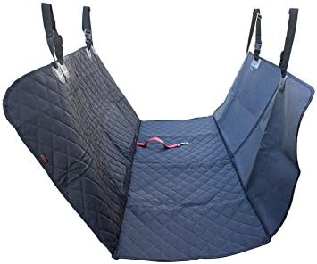 Autofonder Luxury Dog Car Back Seat Cover Non Slip Protector Mat Blanket-Waterproof &amp; Scratch Proof &amp; Nonslip Backing &amp; Hammock, Quilted, Padded, Durable Covers for Cars Trucks and SUVs