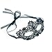 Samantha Peach Lace Coachella Masquerade Mask (Black)
