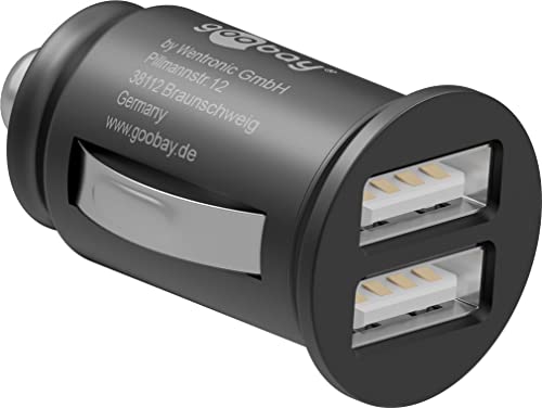 goobay USB Auto Ladegerät, 2-Port Kfz Ladeadapter für den... en promo sur Amazon