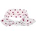 Itaar Baby Girl Turban Rabbit Ear Headband Head Wrap Dot Hair Band Headwrap fit for 0-10 years toddler
