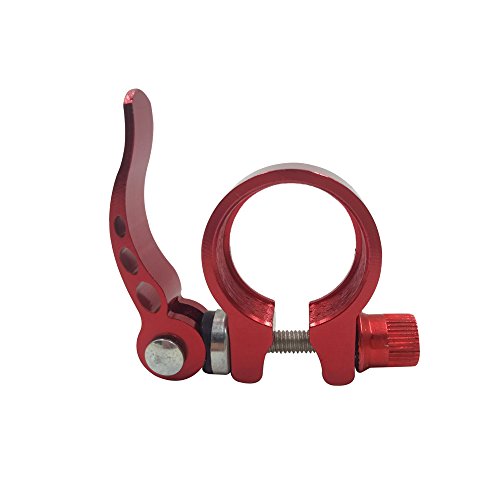 superdream Bike Bicycle Aluminum Quick Release Seat Post Clamp (34.9mm Red)