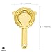 Double Cocktail Jigger Bell Jiggers Stainless Steel Seamless 1&2 OZ Measuring Jigger by Homestia, Gold