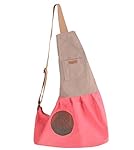 Lovely summer Fashion Stripe Pet Dog Cat Puppy Carrier Travel Shoulder Bag Dog Carrier Travel Sling Bag Small Dog Backpack Red