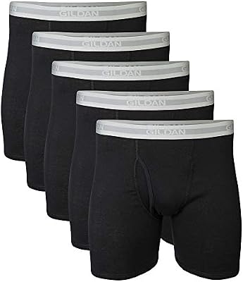 . Calzoncillos Tipo bóxer de Pierna Regular para Hombre - Negro - Medium