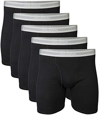 . Calzoncillos Tipo bóxer de Pierna Regular para Hombre - Negro - Medium