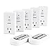 AUKEY Remote Switch with 5 Wireless Outlets & 2 Remote Controls (Batteries Included)