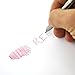 Dockem Microfiber Stylus & 2 Color Pen Combo (2 Pens in 1, Red & Black Ink); Dual purpose Executive Capacitive Stylus and Ballpoint, Microfiber Stylus Nub for Smartphone, Tablet, Touchscreen