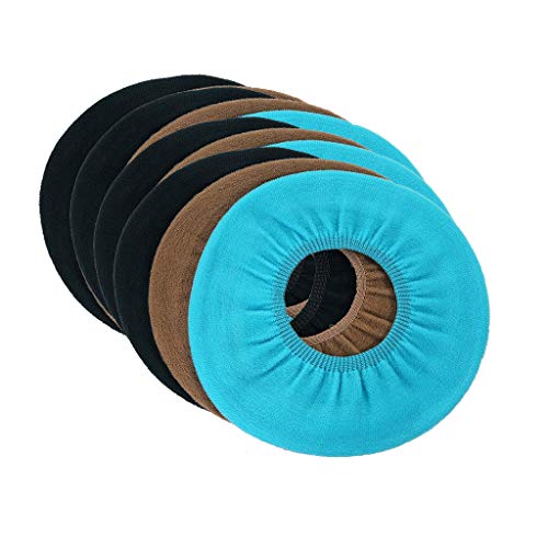 Miklan 10PCs Disposable Toilet Seat Cover, Random Color Bathroom Soft Warmer Stretchable Washable Cloth Easy Installation & Cleaning Comfortable Toilet Seat Cover Pads - Thumbnail 7