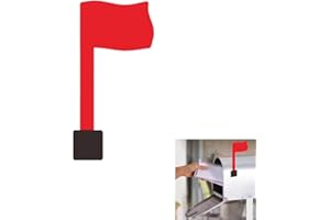 Universal Mailbox Flag Replacement Kit, Red, Wall Mount Compatible (1)