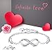 ASHLI JENA Bracelets for Women 925 Sterling Silver Infinity Womens Bracelet Adjustable Bracelet for Women