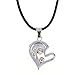 Perman Lovers Necklace, 2 in 1 Jigsaw I Love You Heart Pendant Couples Necklace for Valentine's Day Present, Cheap Stuff