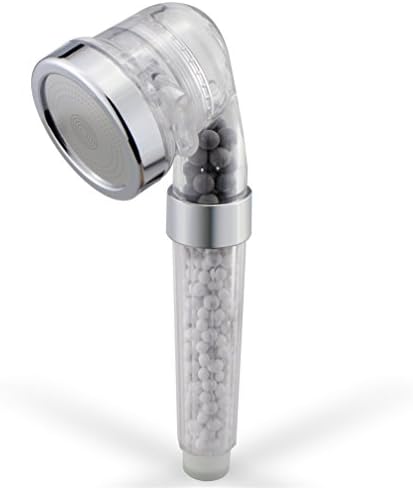 Filtered Hand Held Shower Head Filtration System Help Reduces hair loss. High Pressure Rainfall Spa Water Saving, Negative Ionic Ion Flow Filter Handheld Shower head. Purifies Water, Remove Chlorine