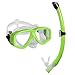 Ivation Kids Snorkeling - Snorkel Set - Double Lens Diving Mask & Snorkel Semi Dry Top, Lower Purge Valve, for Junior, Children, and Youth