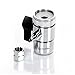 LiquaGen Chrome Faucet Diverter Valve/Adapter Ring w/Tubing | Reverse Osmosis Water | Lead Free | Faucet Aerator Adapter Kit | Water Diversion Connector