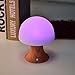 LED Night Light Lamp, MECO Baby Mushroom Shape Lamp with Timer, Color Changing, USB Rechargeable, Flexible Shape Night Light For Kids, Bedroom