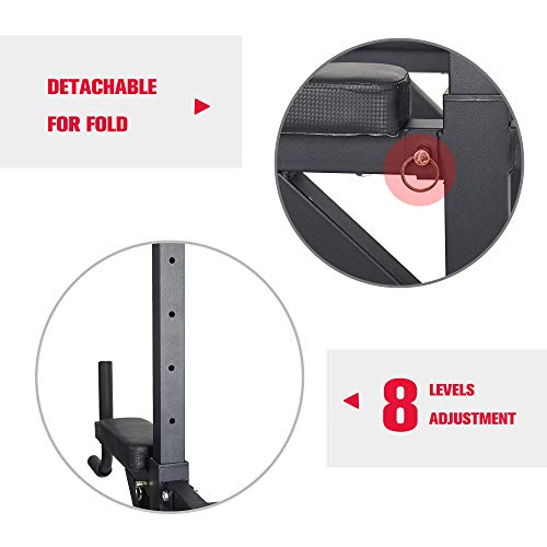 Livebest Heavy Duty Fitness Power Tower Multi-Function Strength Training Workout Dip Station Work Out Equipment for Home Gym - Thumbnail 6