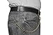 Juzar Tapal Collection RFID Blocking Mens Tri-fold Wallet Vintage Style Cowhide Leather Chain Wallet (Crazy Horse J112 With Chain)
