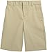 French Toast School Uniform Boys Flat Front Adjustable Waist Shorts , Khaki, 16