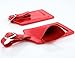 Travelambo Leather Luggage Bag Tags (red)