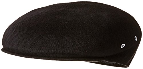 Kangol men s bamboo 7100 over sized ivy cap, black, l