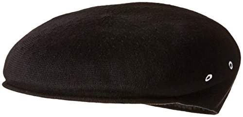 Kangol Men's Bamboo 7100 Over Sized Ivy Cap, Black, XL