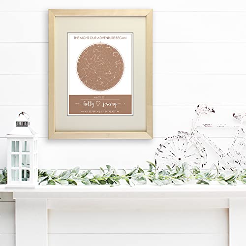 Custom Star Map for Specific Date Art Print Personalized Night Sky