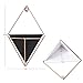 2 Pack Modern Decorative Geometric Wall Decor Containers Hanging Planter Vases for Succulent Plants/Air Plant/Faux Plant/Mini Cactus Plant/Artificial Plants and More (Black and White)