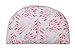 Maji Sports Om Zafu Cotton Yoga Meditation Pillow (White Dainty Leaves)thumb 1