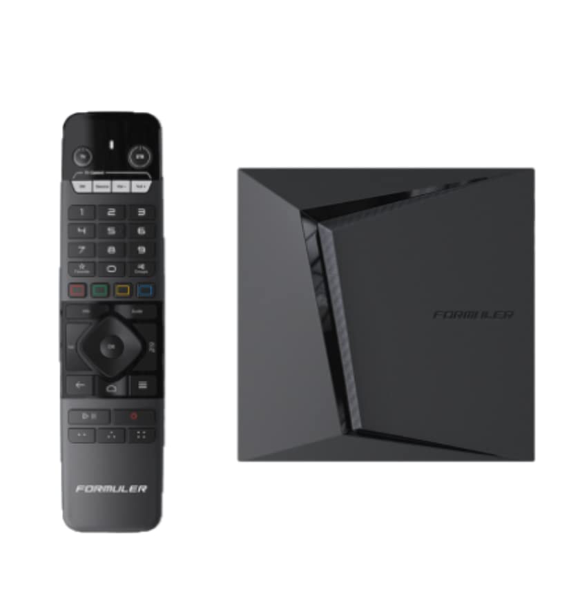 Formuler Z11 Pro Max 4K Android 11 Satellite Receiver with Premium IR1 Remote Control, 4GB RAM, 32GB Storage, Dual Band 5G, Gigabit LAN, Black