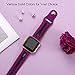 Maledan for Fitbit Versa Bands Women Men, Small, Fuchsia Black